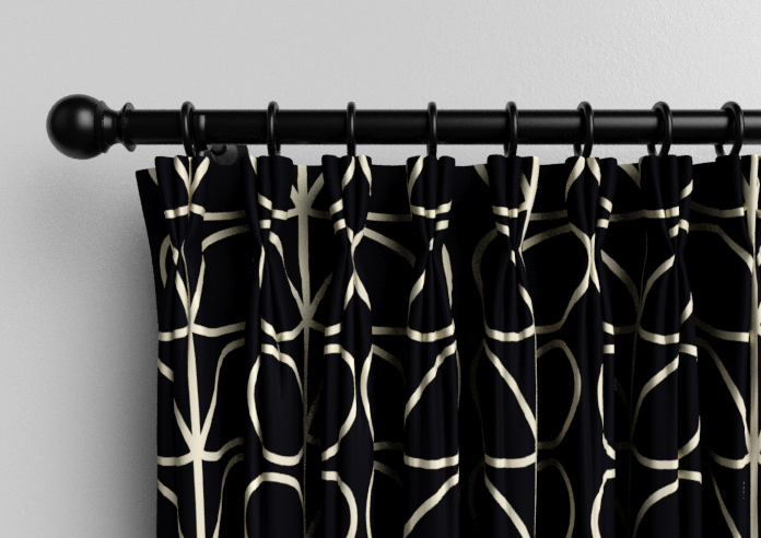 Orla Kiely Jumbo Linear Stem, Liquorice - Made to Measure Curtains - Image 11